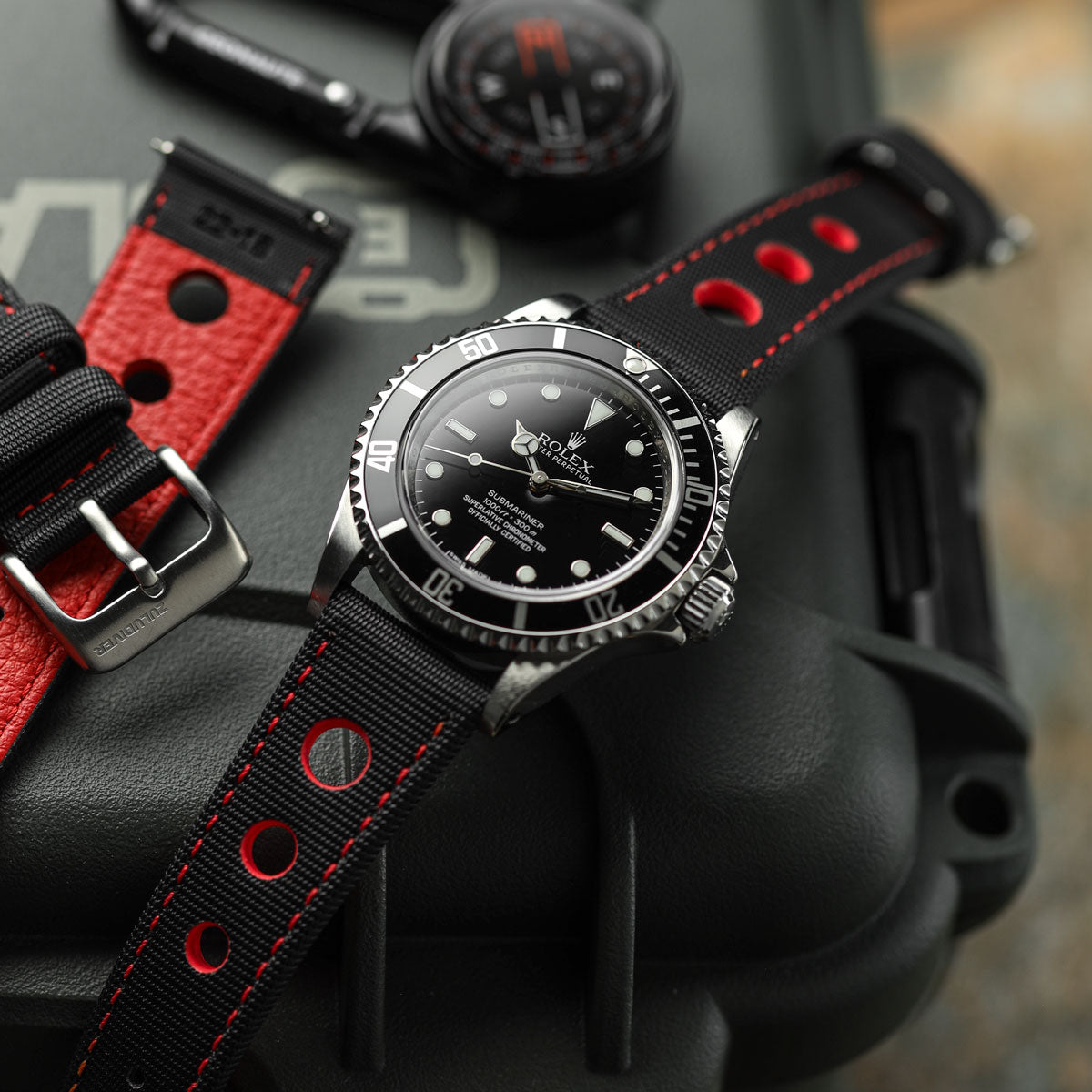 Mayday Anchor Sailcloth Divers Watch Strap - Sunset