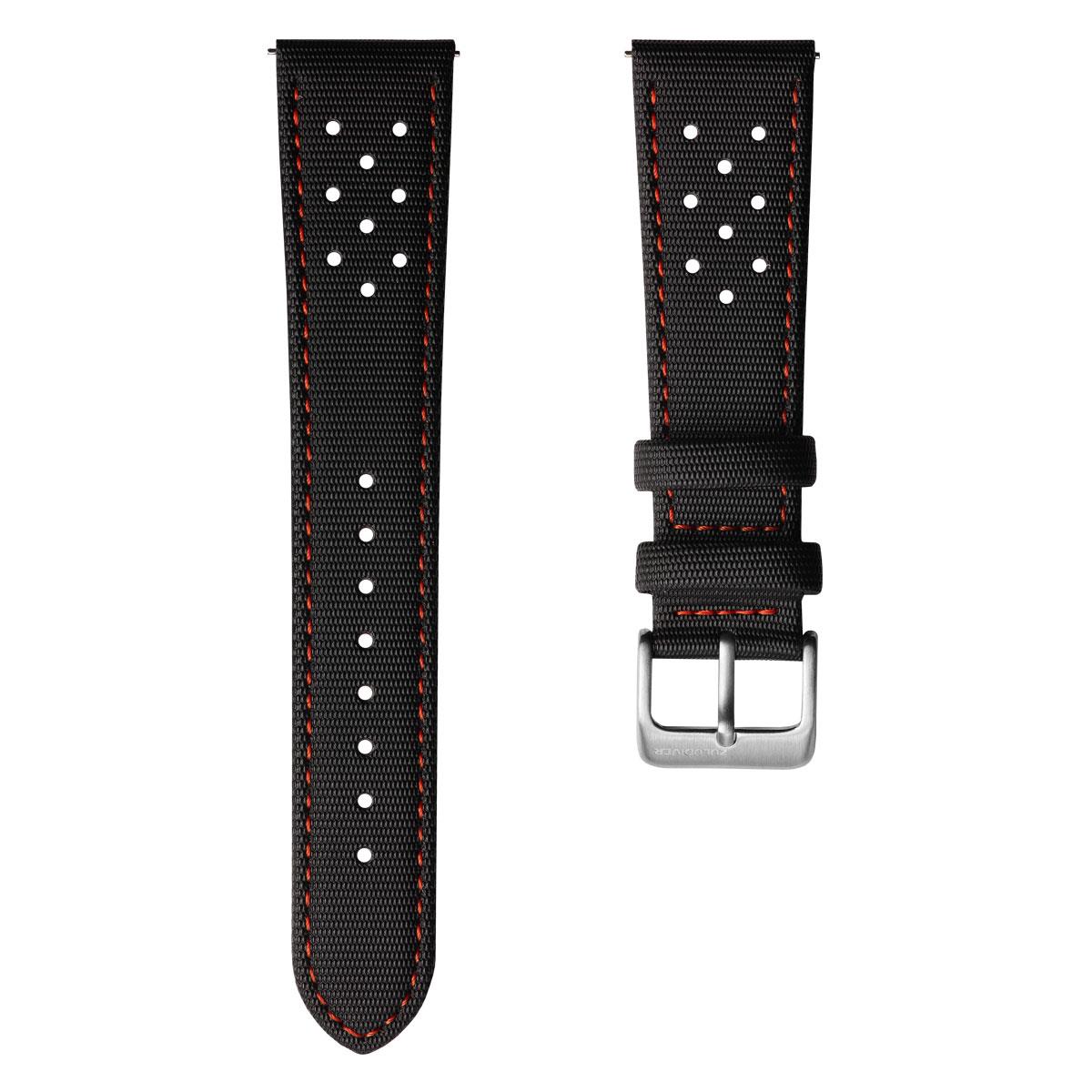 Mayday Navigator Sailcloth Divers Watch Strap - Crimson