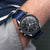 1973 British Military Watch Strap: ARMOURED - Navy Blue, Polished