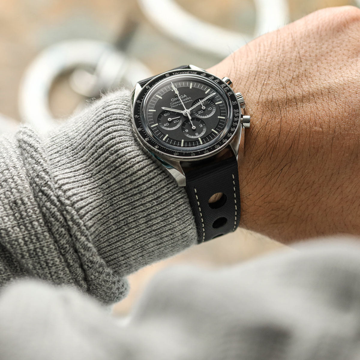 Mayday Anchor Sailcloth Divers Watch Strap - Shell