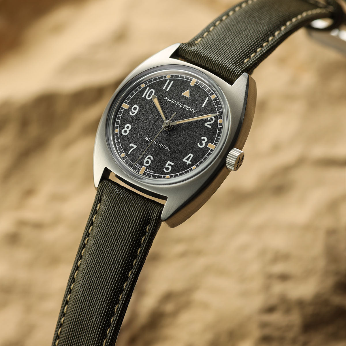 Mayday Regatta Sailcloth Divers Watch Strap - Pirate Black