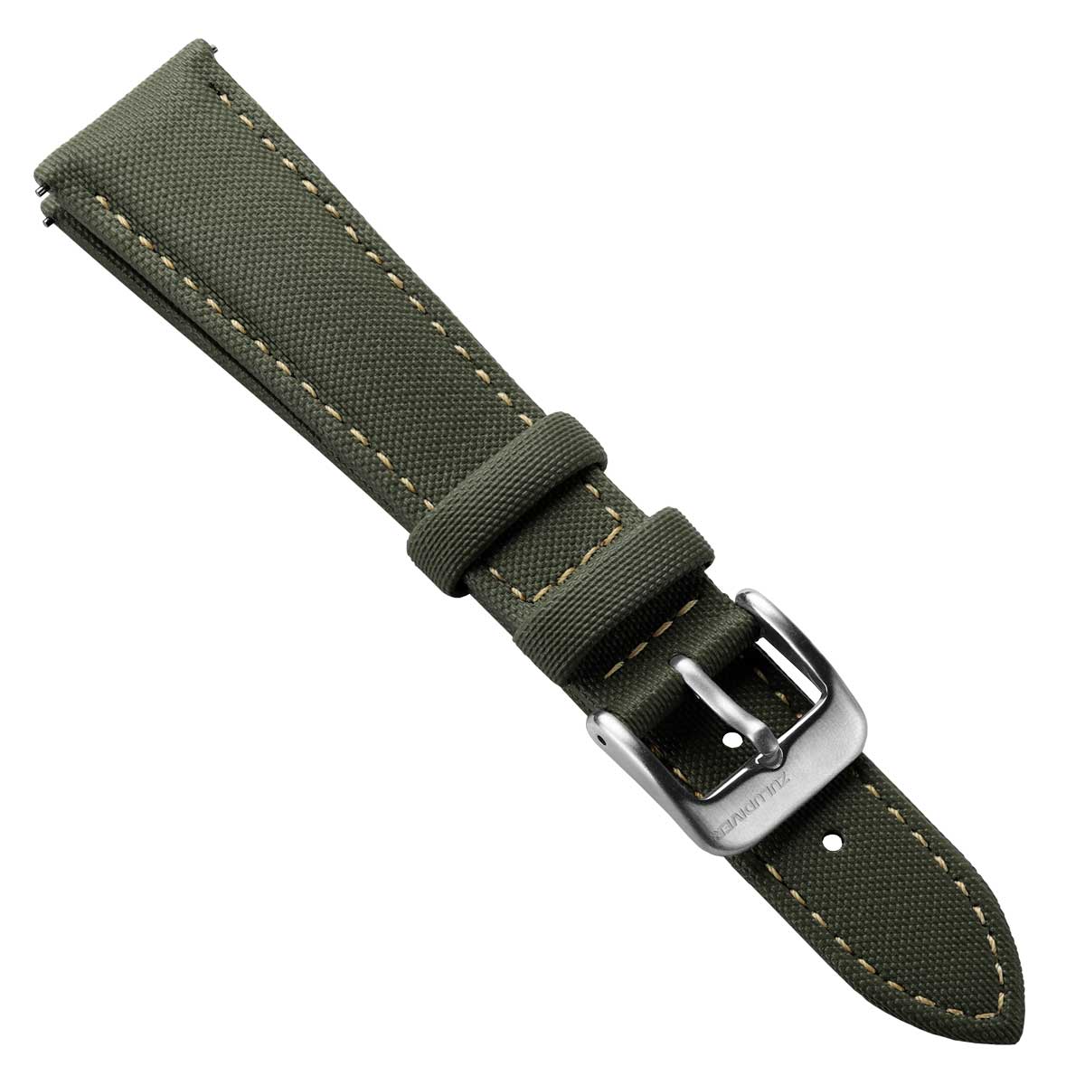 Mayday Regatta Sailcloth Divers Watch Strap - Kombu Green