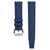 Vintage Tropical Style FKM Rubber Watch Strap - Blue