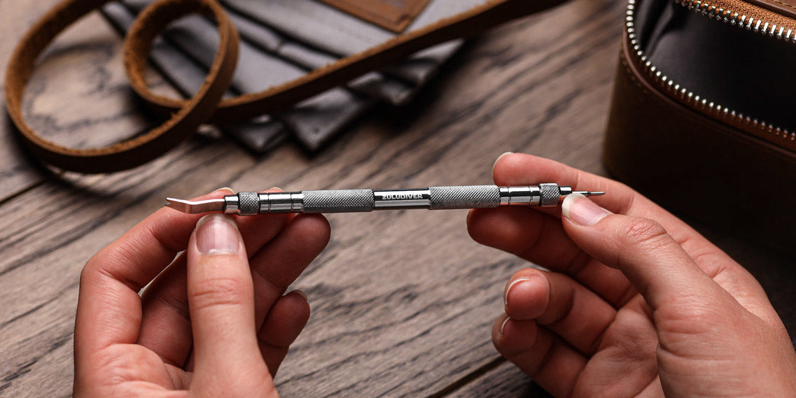 watch strap installation spring bar tool guide