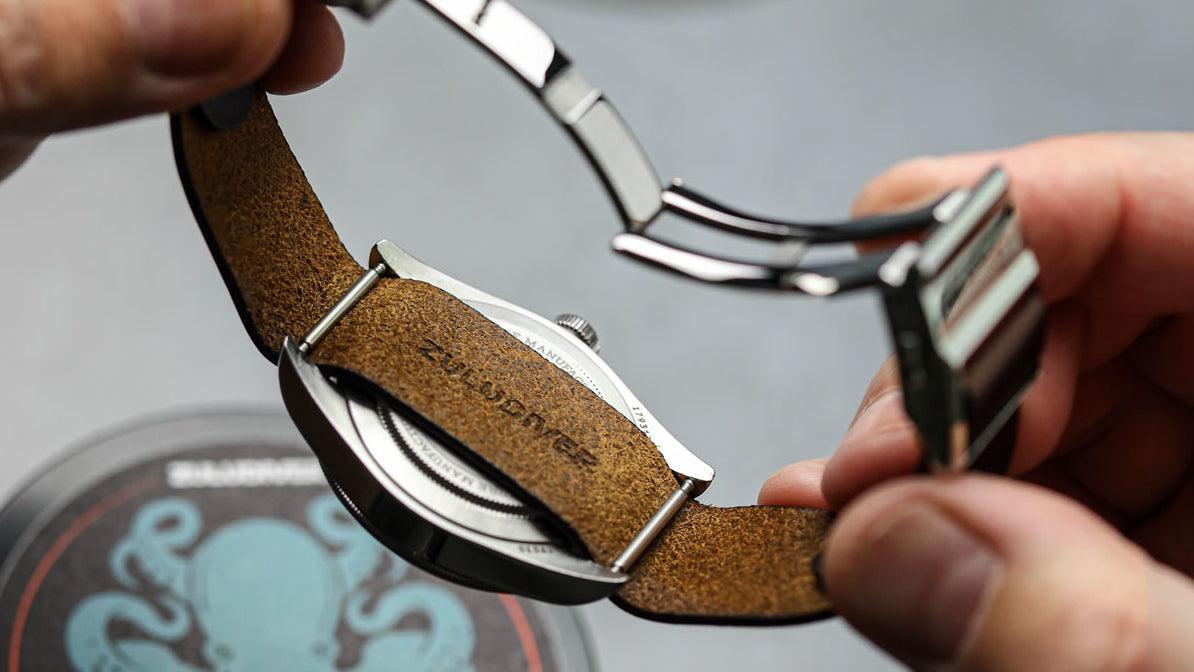 OctoPod Oxford Leather Watch Strap