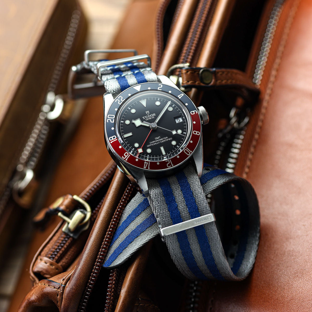 Blue Bond Nylon Watch Strap