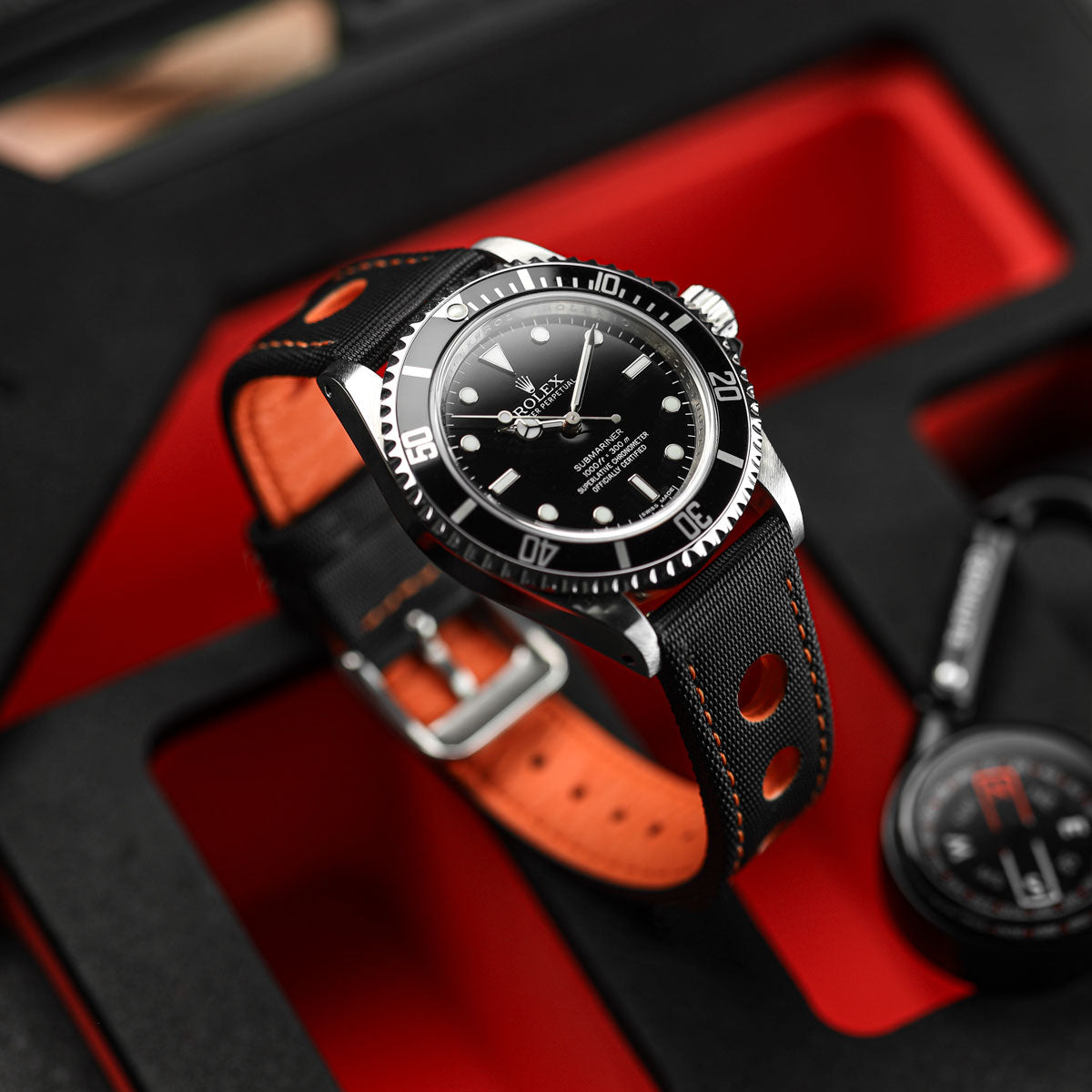 Mayday Anchor Sailcloth Divers Watch Strap - Sunset