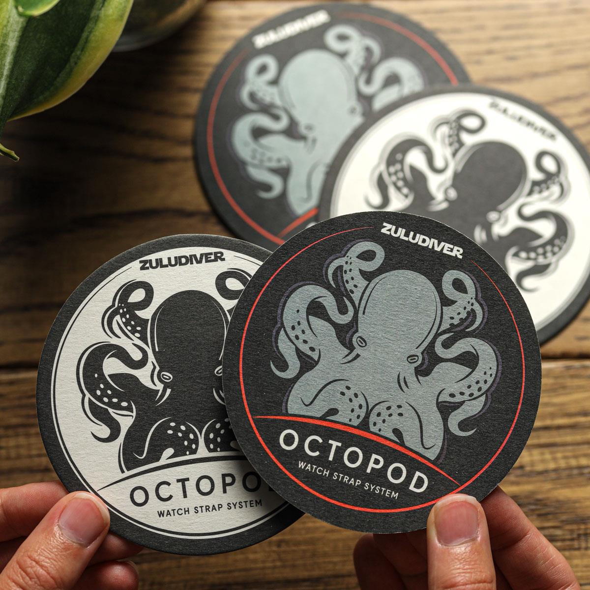 OctoPod Super Absorbent Beer Mats (Pack of 5)