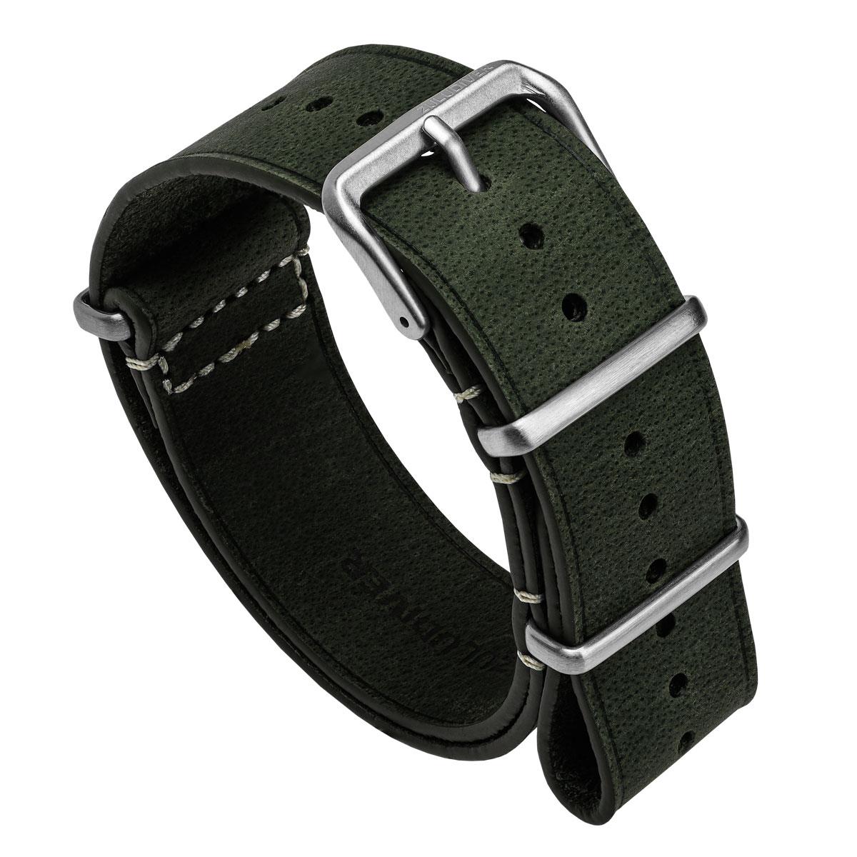 1973 British Military Watch Strap: OXFORD - Vintage Green - ZULUDIVER