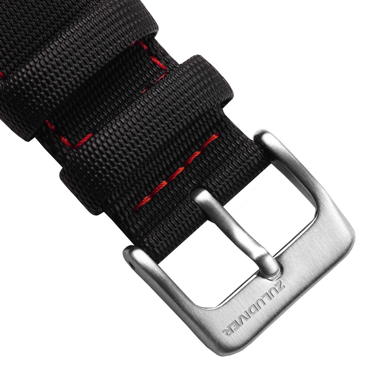 Mayday Navigator Sailcloth Divers Watch Strap - Crimson