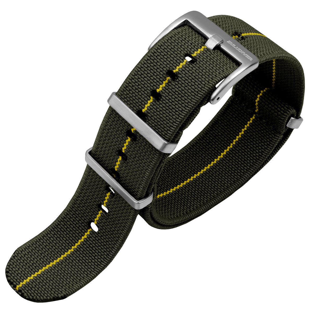21mm, 22mm Army Green Nylon Watch Strap for Seiko 21mm