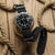 1973 British Military Watch Strap: AIRBORNE Elastic - Black