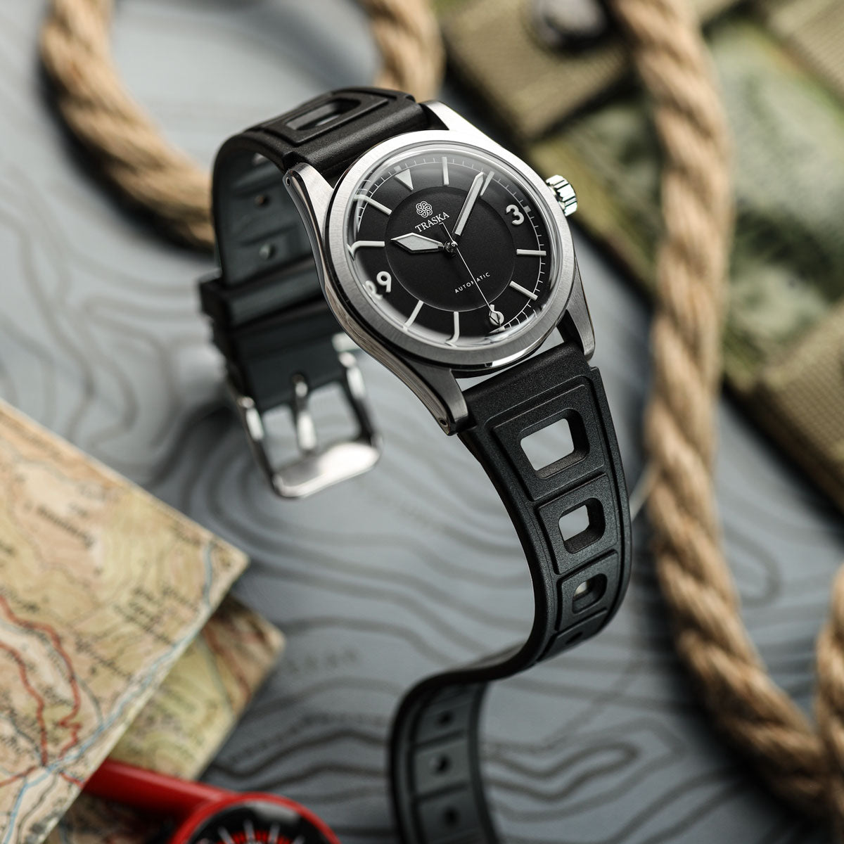 295 Vintage Rubber Watch Strap