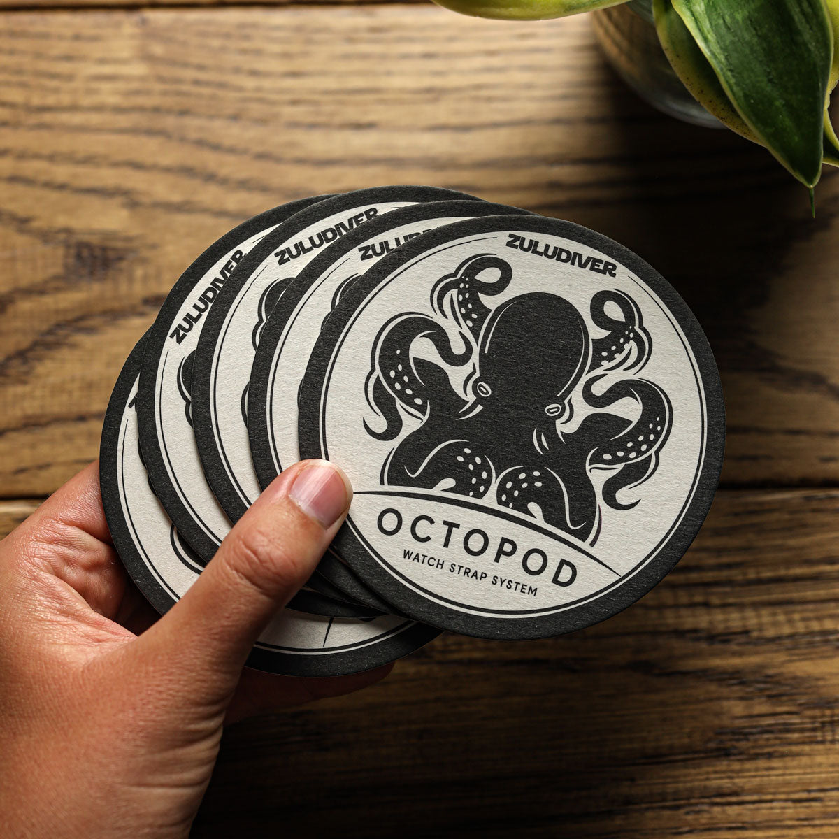 OctoPod Super Absorbent Beer Mats (Pack of 5) - additional image 4
