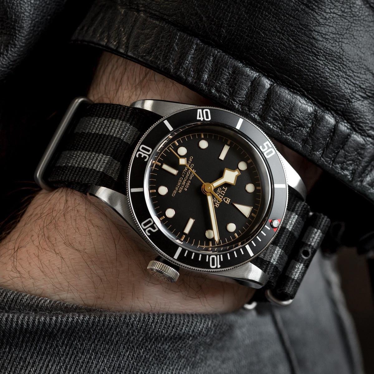 1973 British Military Watch Strap: CADET Bond - Classic, IP Black - additional image 2
