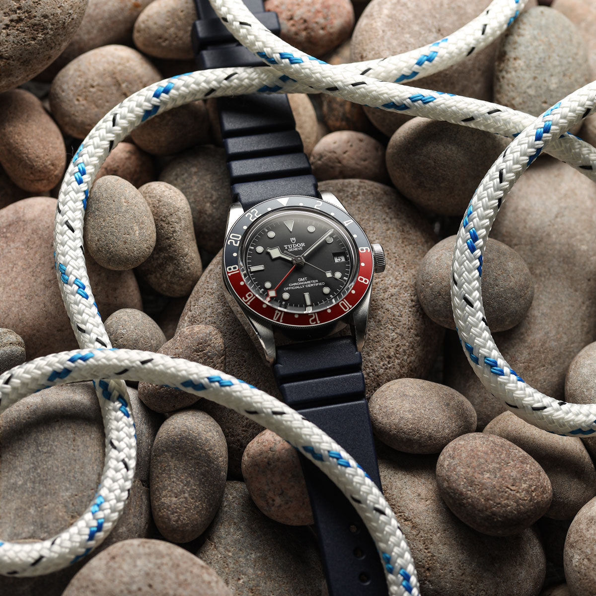 ZULUDIVER 284 Italian Rubber Dive Watch Strap - Dark Grey