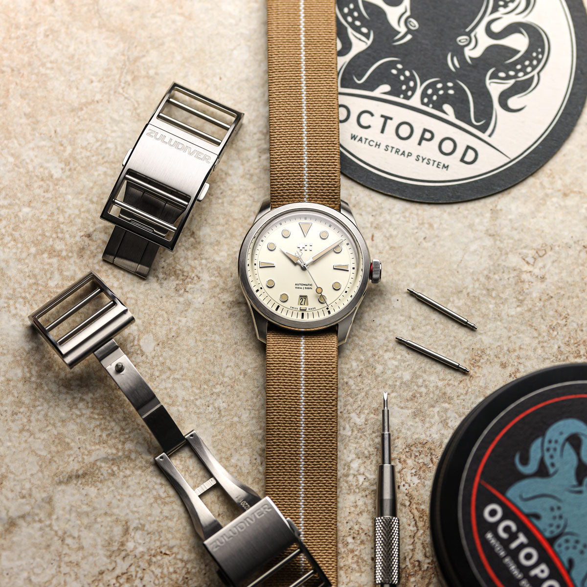 ADDITIONAL - OctoPod Watch Straps - Dune