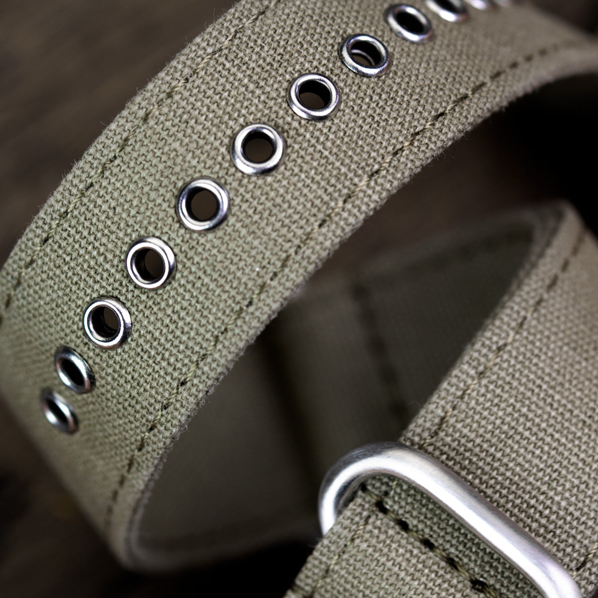 ZULUDIVER Vintage Canvas ZULU Watch Strap - Army Green - additional image 3