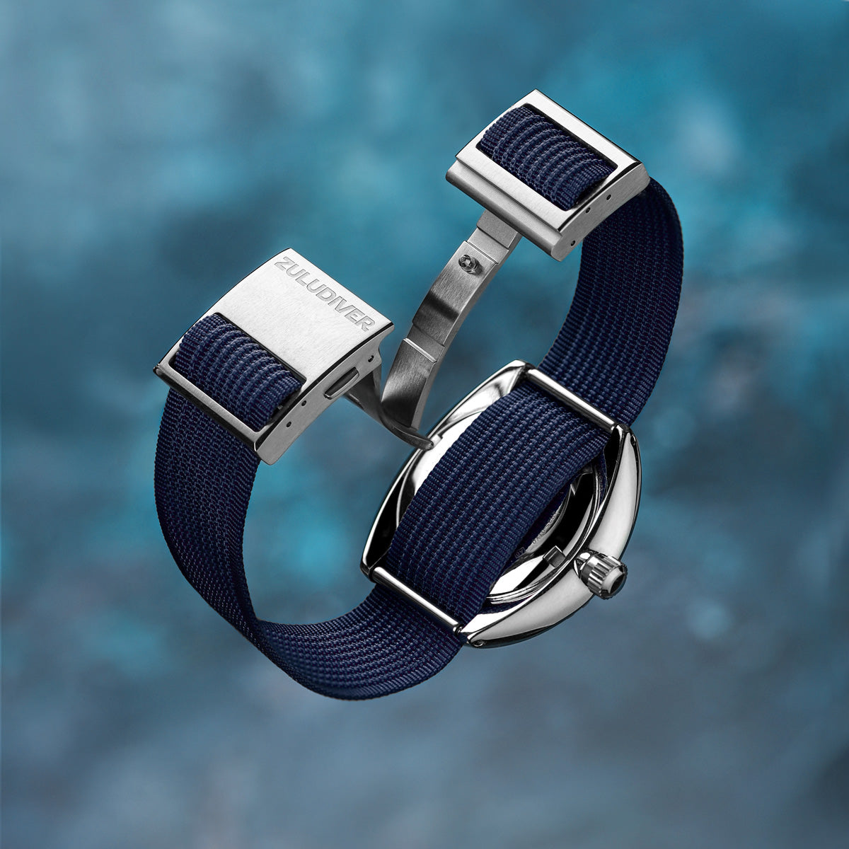 VOILE* aluminum buckle strap (blue) - BLUE LUG GLOBAL ONLINE STORE