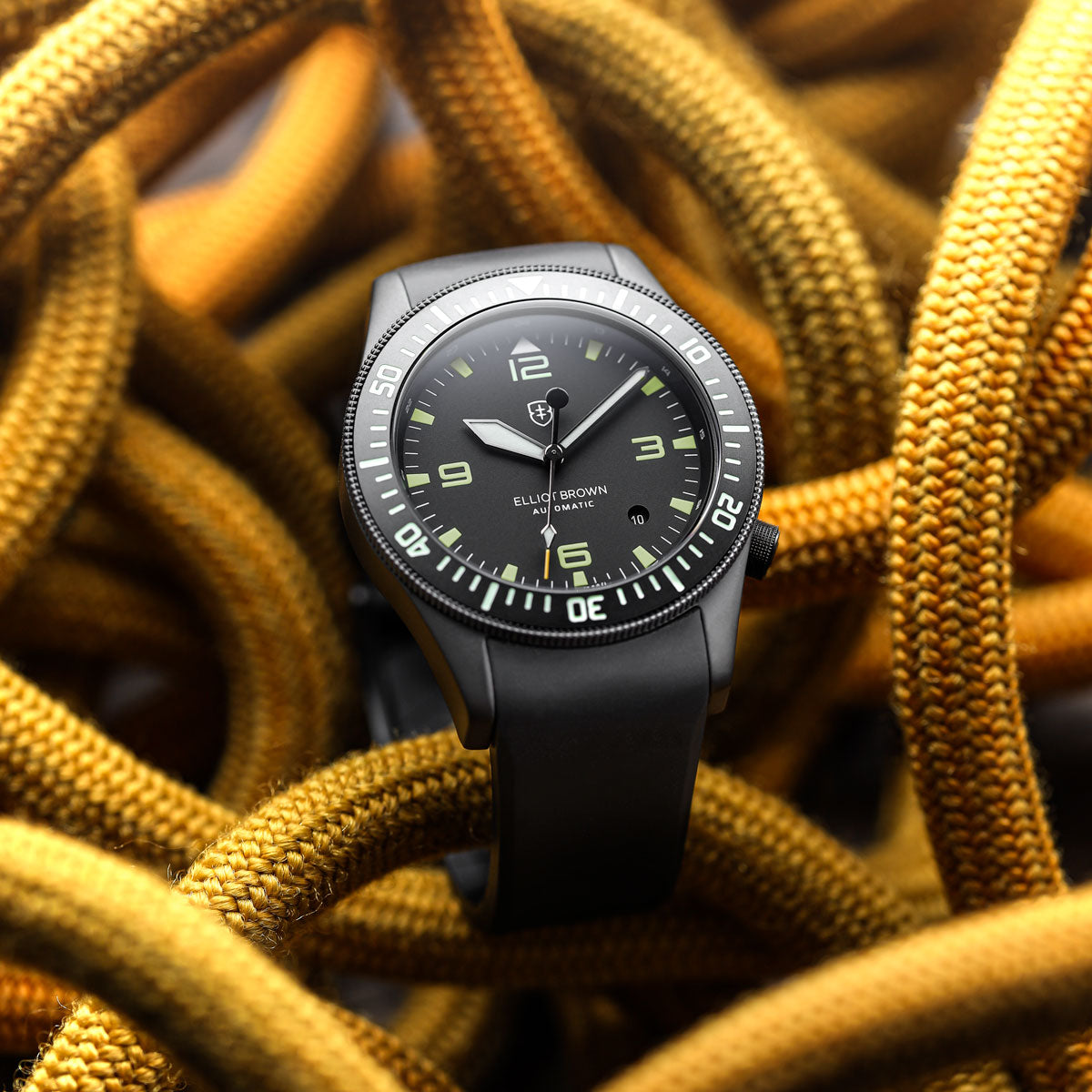 Elliot Brown Holton Automatic 101-A10 - Black/Grey - additional image 1