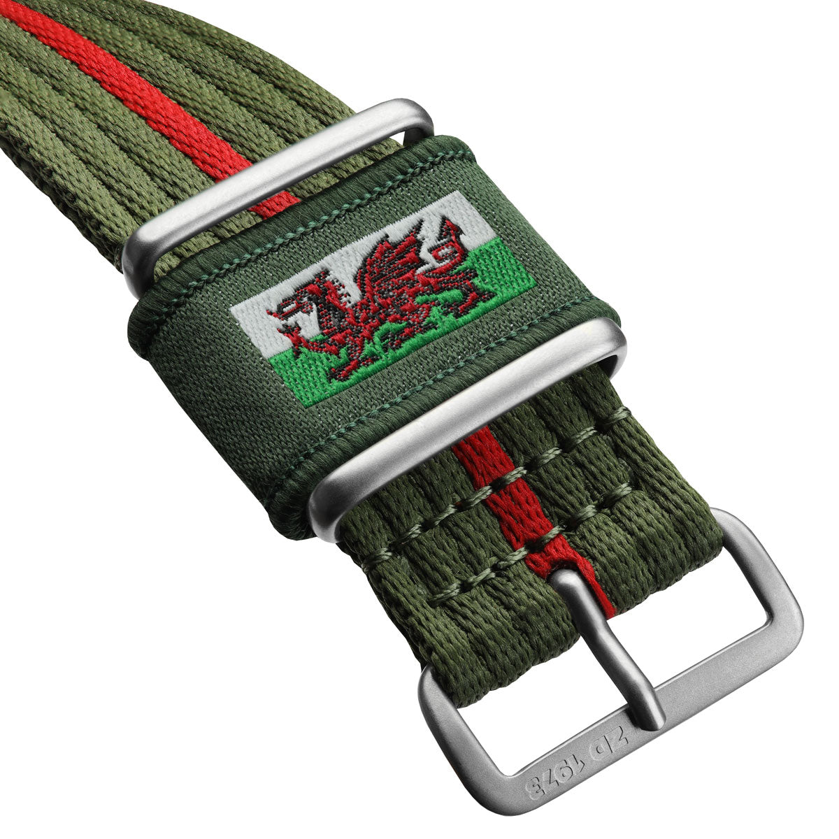 Insignia Fabric Loop with Embroidered - Y Ddraig Goch