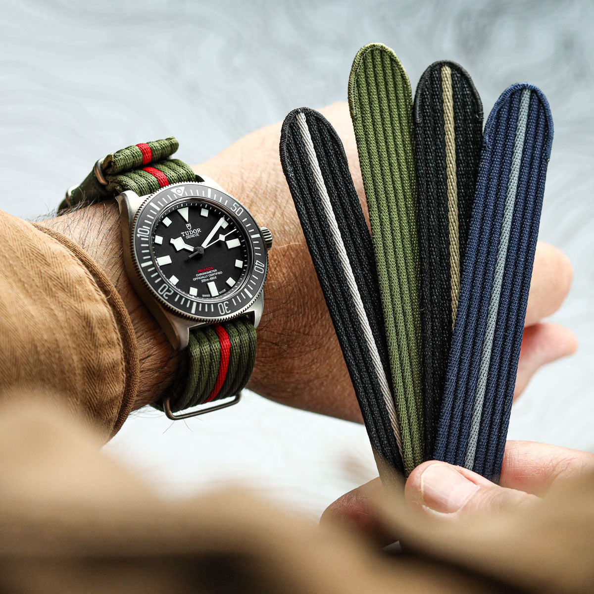 1973 Naval-Marine Fabric Watch Strap - Tactical Dune