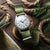 1973 British Military Watch Strap: ARMOURED - Army Green, Satin - additional image 1