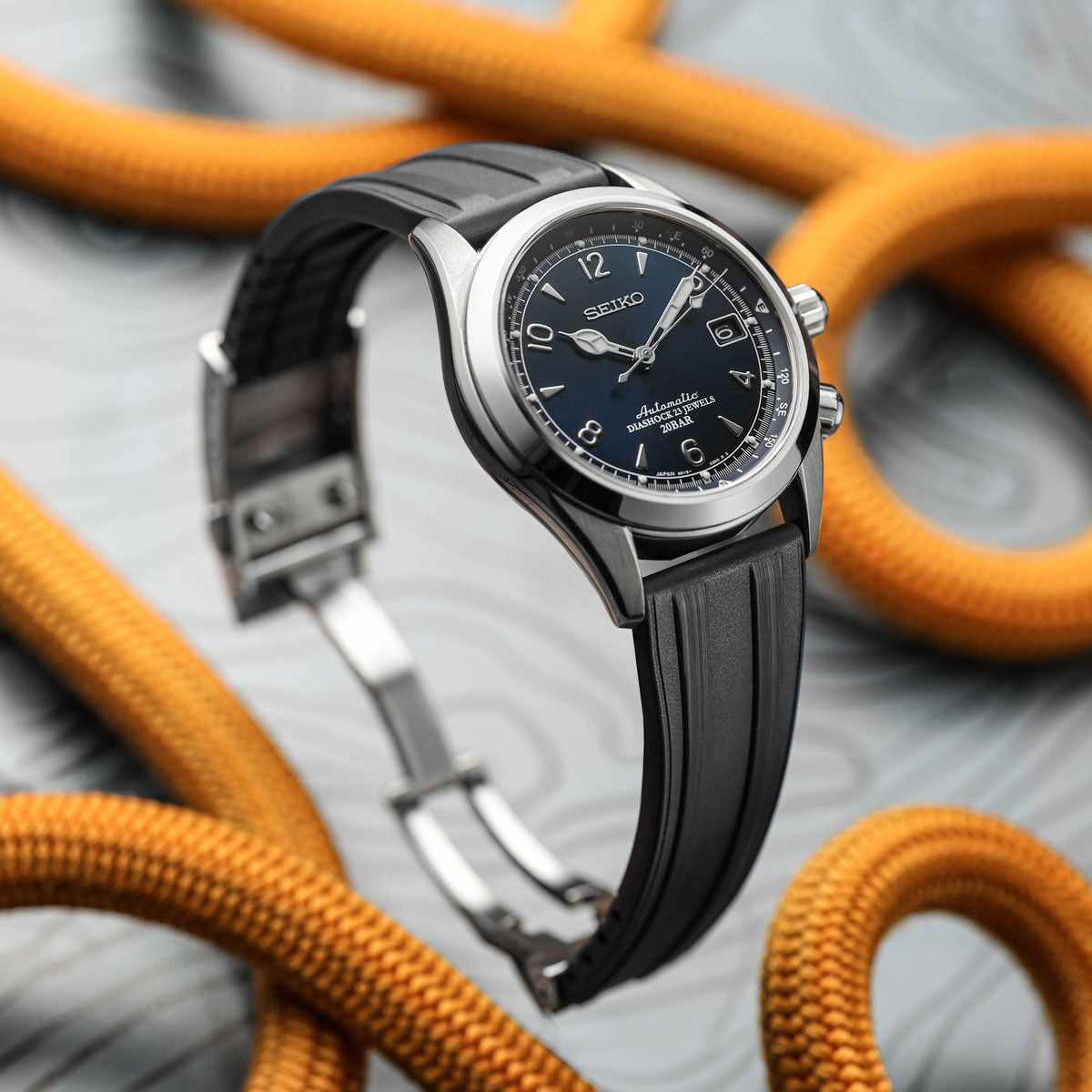 RipTide Rubber Deployant Watch Strap - Coconut White