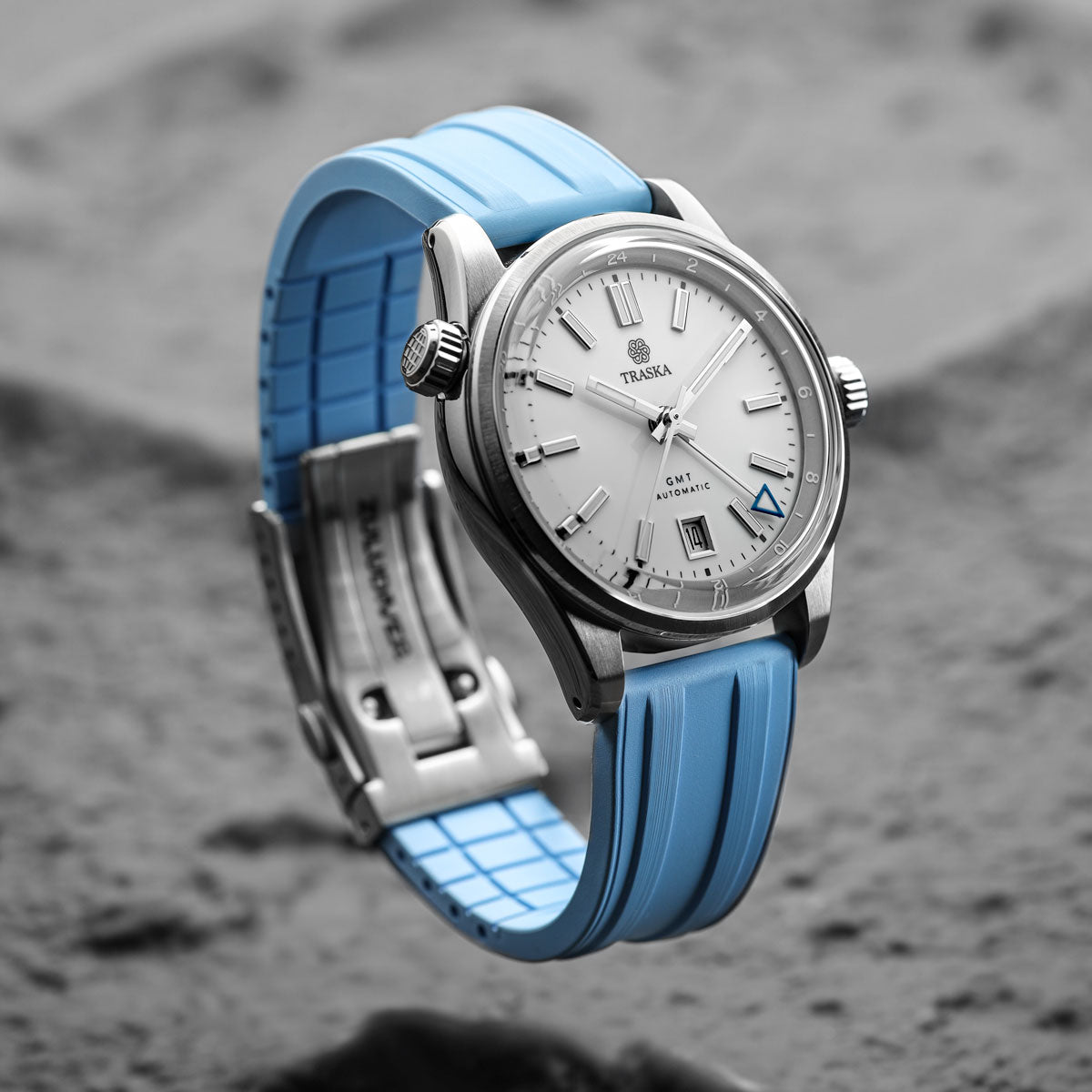 RipTide Rubber Deployant Watch Strap - Coconut White