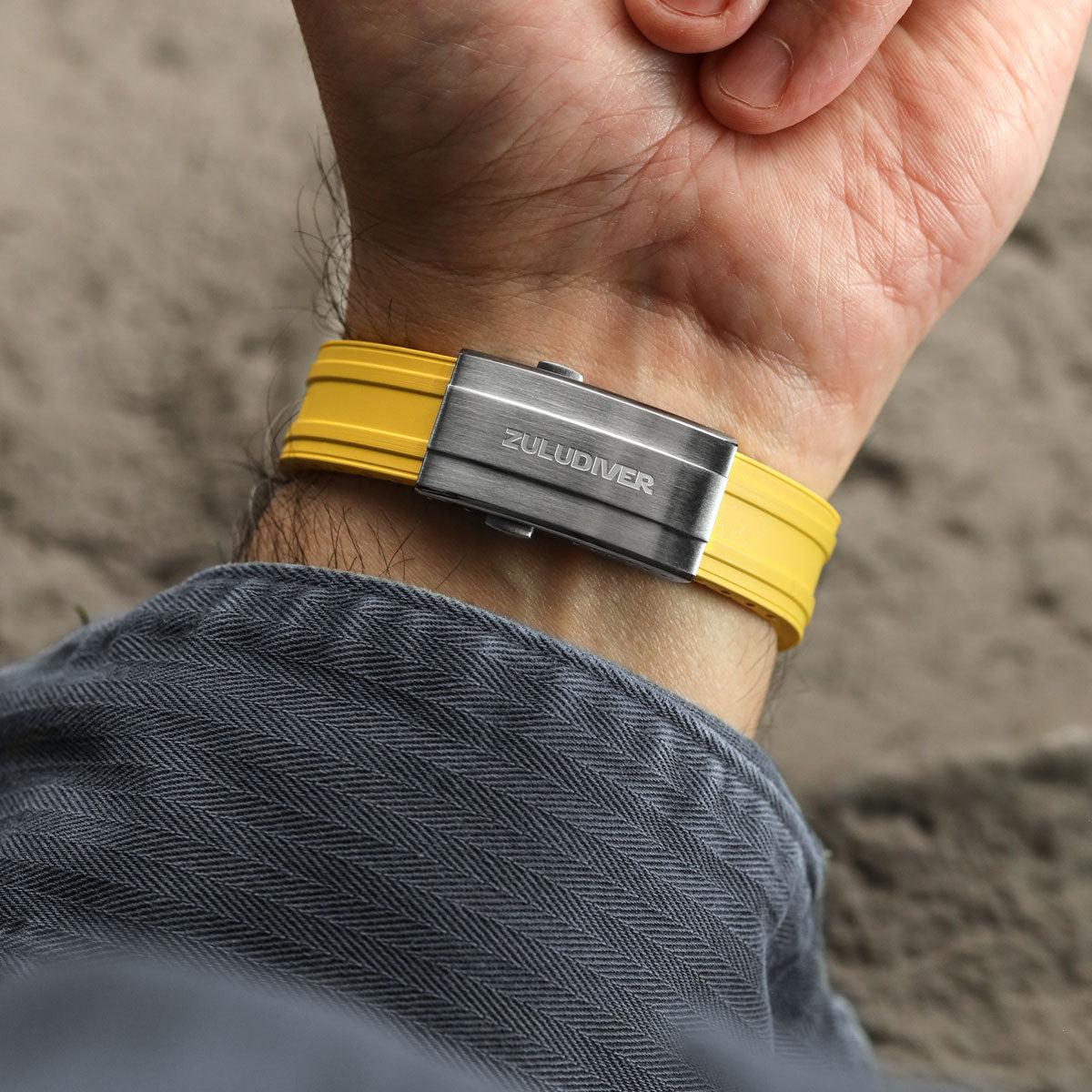 RipTide Rubber Deployant Watch Strap - Coconut White