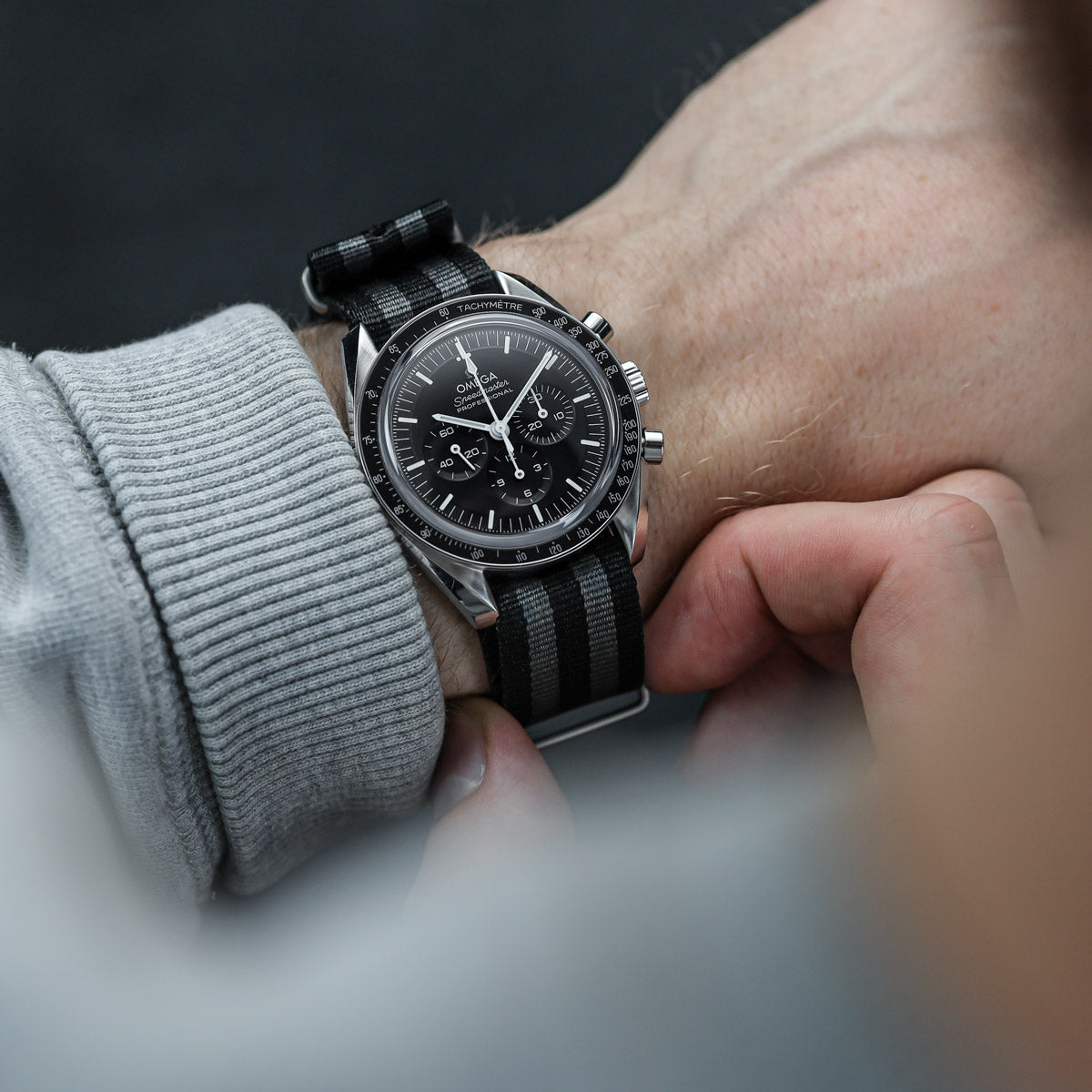 1973 British Military Watch Strap: CADET Bond - Classic, IP Black - additional image 1