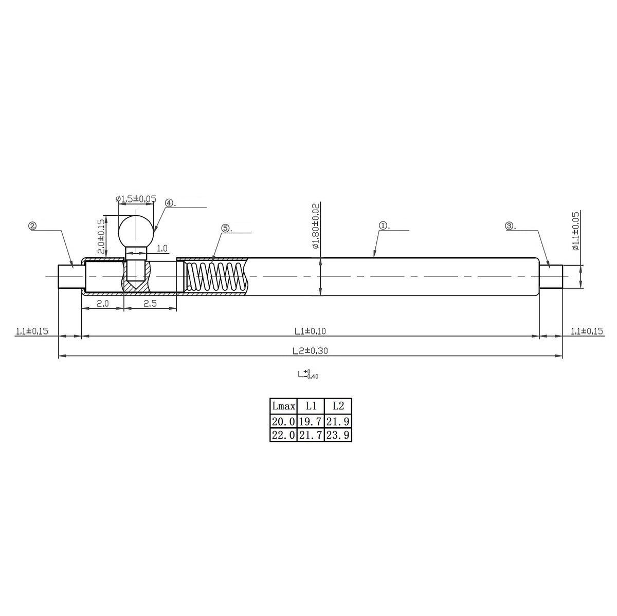 &quot;Skinny Fat&quot; 1.8mm Quick-Release Spring Bars For Diver&#39;s Watches