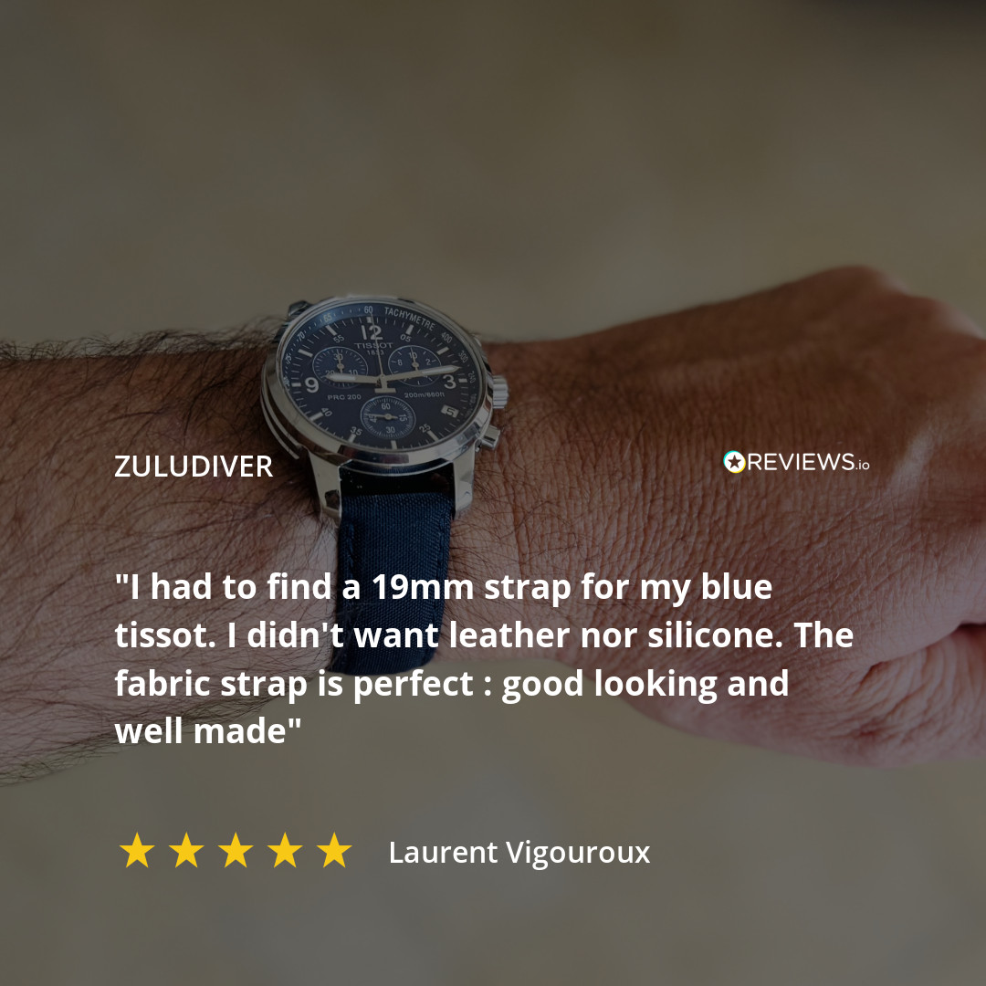 SEAQUAL® Eco-Friendly Watch Strap - Black - ZULUDIVER