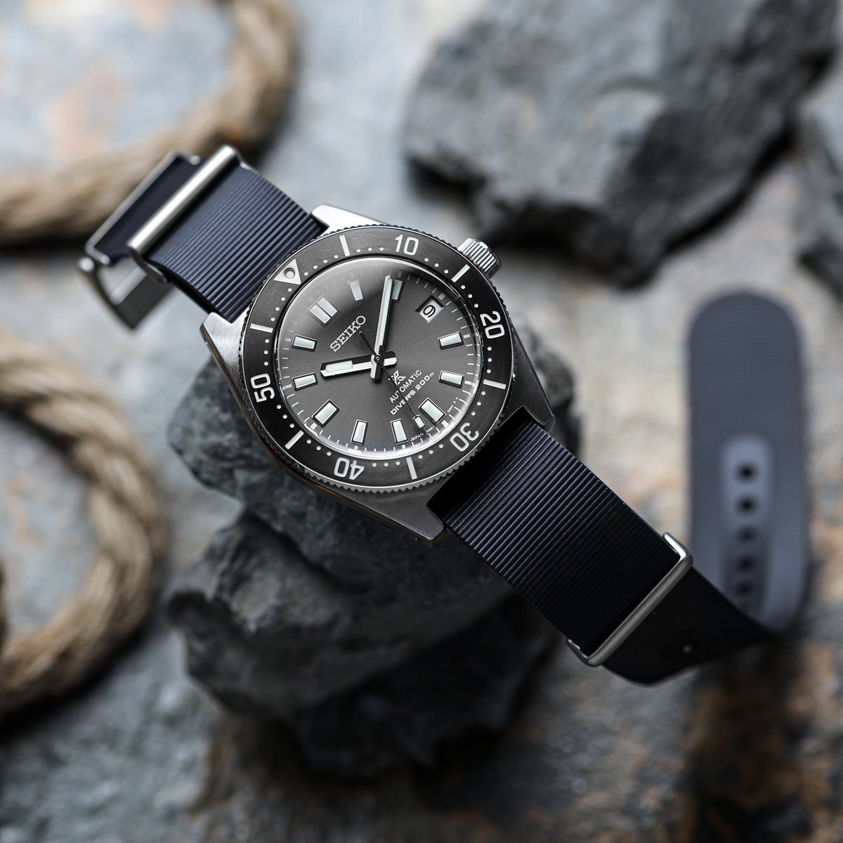 1973 British Military Watch Strap: 328 MARINE - Arctic White