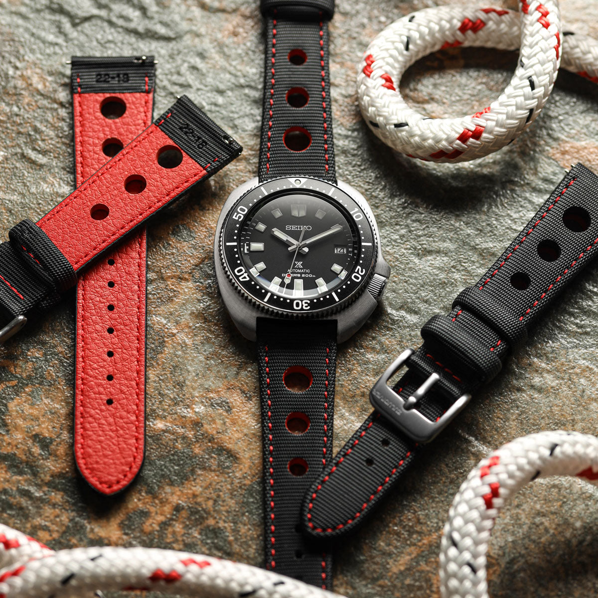 Zuludiver quick release sailcloth padded divers watch 2025 strap