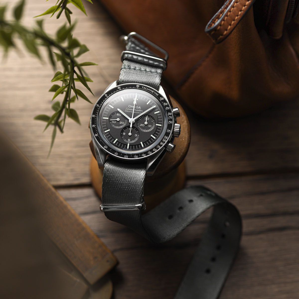 1973 British Military Watch Strap: ARMOURED - Black, Satin