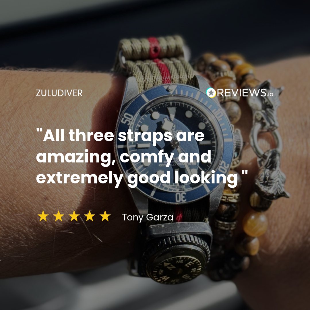 1973 Naval-Marine Fabric Watch Strap - Atlantic Grey