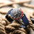 ZULUDIVER Vintage Tropical Style FKM Rubber Watch Strap - Blue - additional image 4