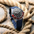 ZULUDIVER Vintage Tropical Style FKM Rubber Watch Strap - Blue
