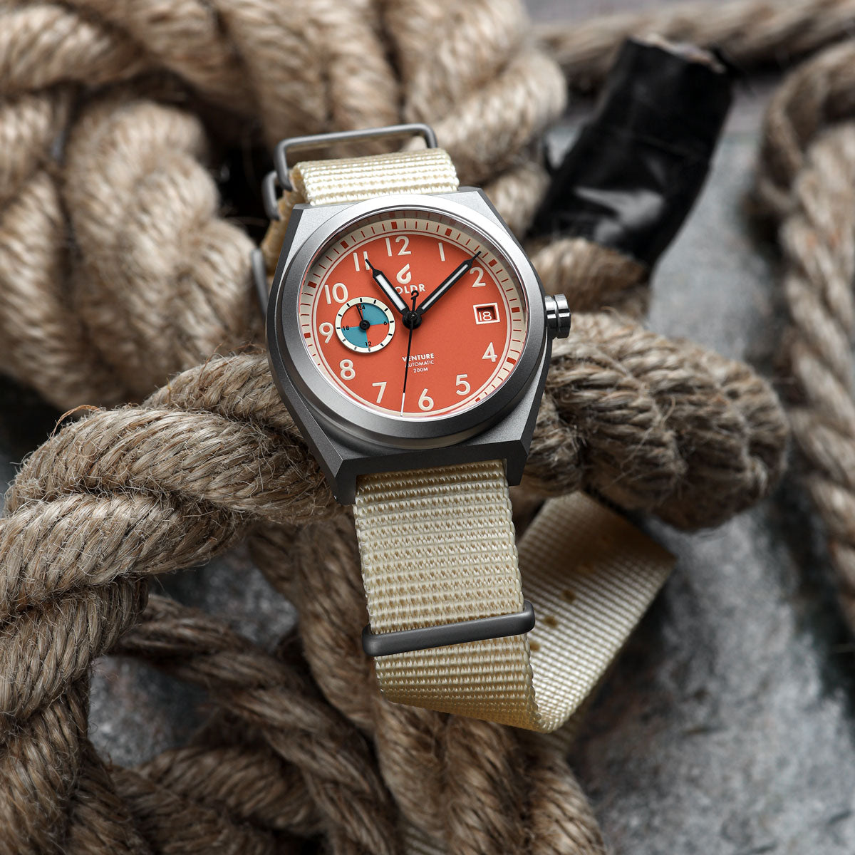 Boldr Venture Wayfarer Tangerine Automatic Watch - additional image 4