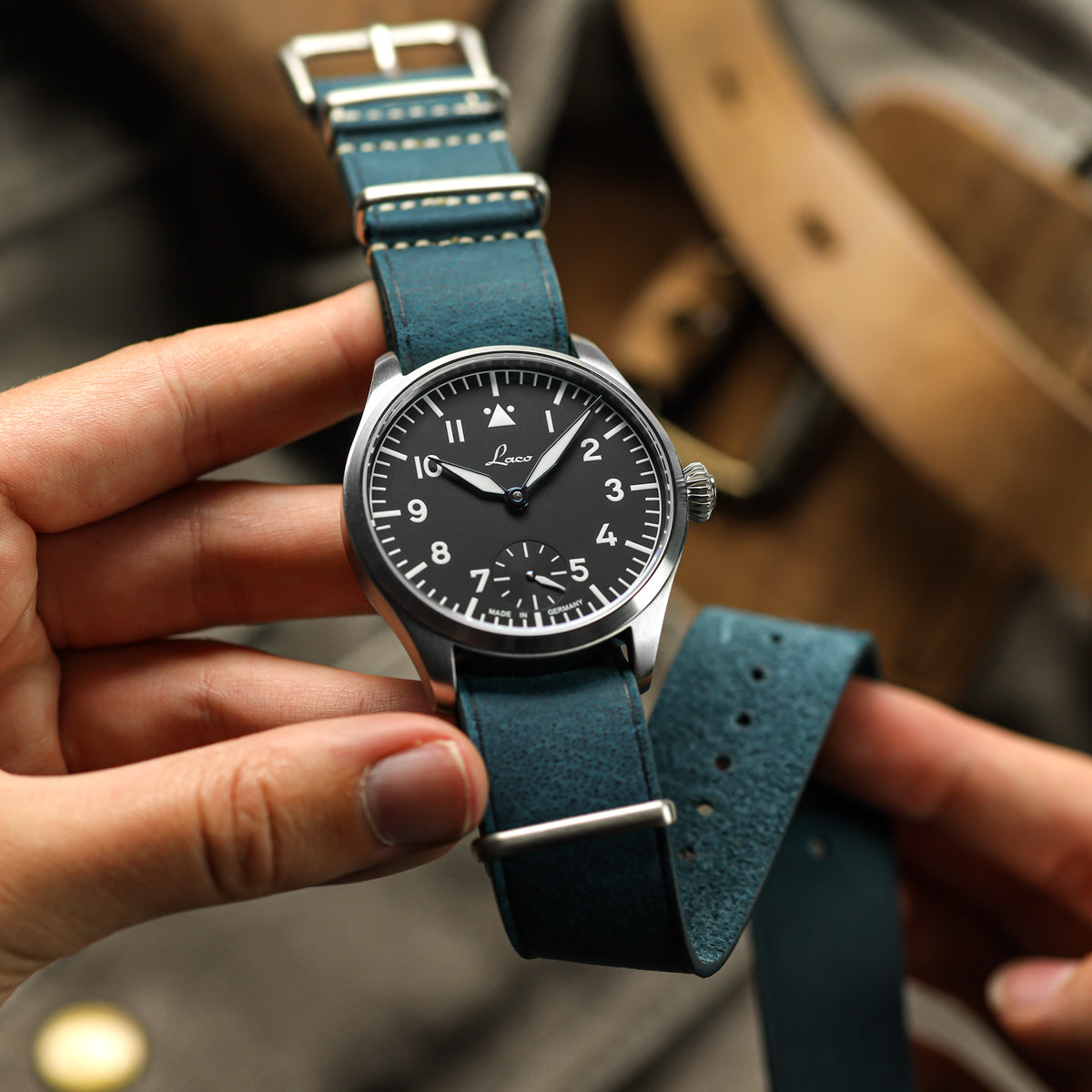 1973 British Military Watch Strap: OXFORD - Vintage Blue