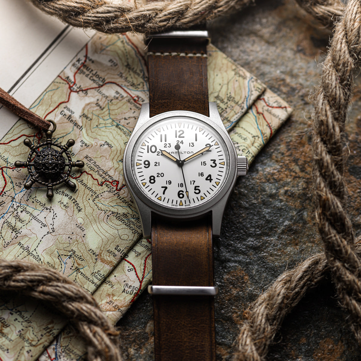 1973 British Military Watch Strap: OXFORD - Chestnut