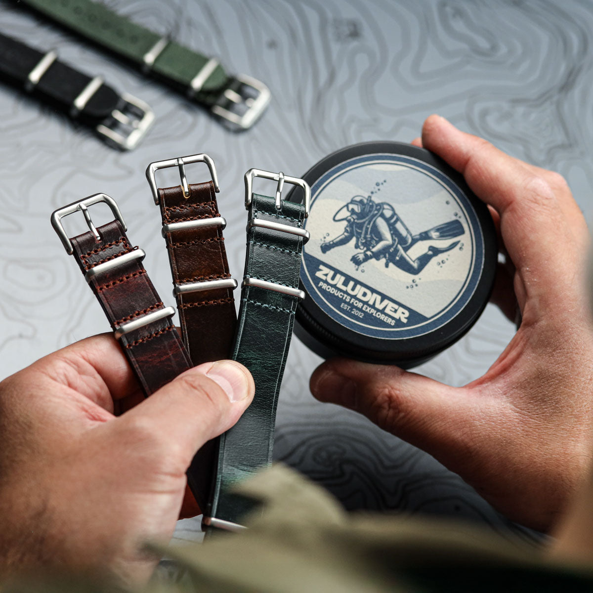 1973 British Military Watch Strap: OXFORD - Vintage Red