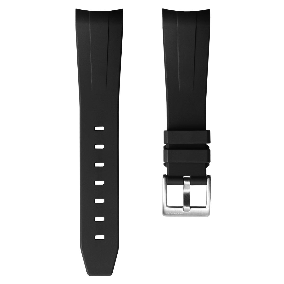 Kingsand ZULUDIVER Rubber Watch Strap - Abyss Black