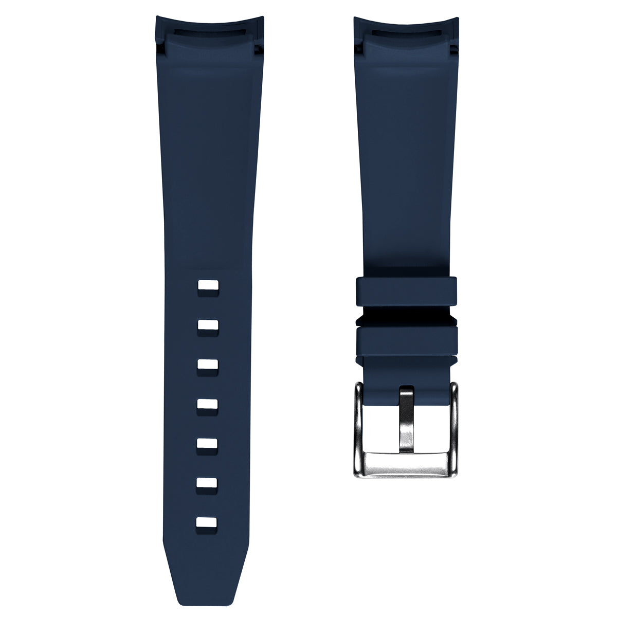 Kingsand Rubber Watch Strap - Azure Blue