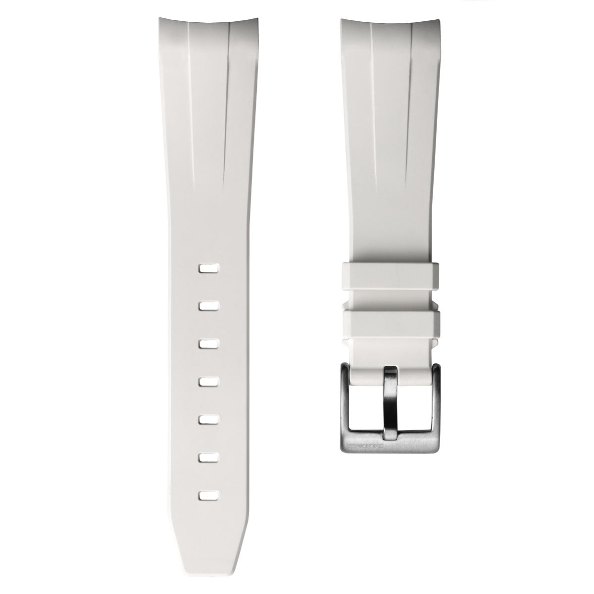 Kingsand Rubber Watch Strap - Frost White