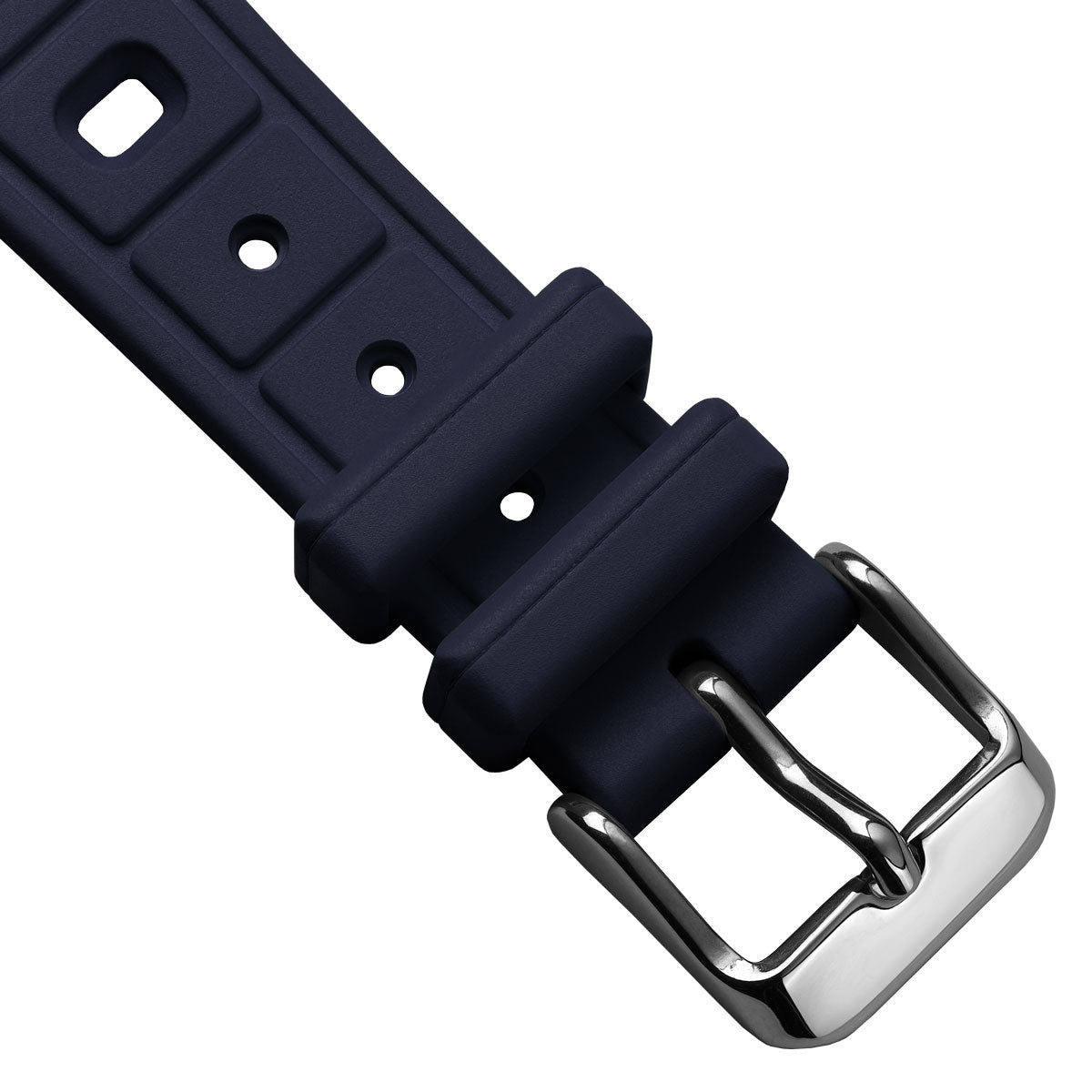Sports 295 Vintage Rubber Watch Strap - Ocean Blue