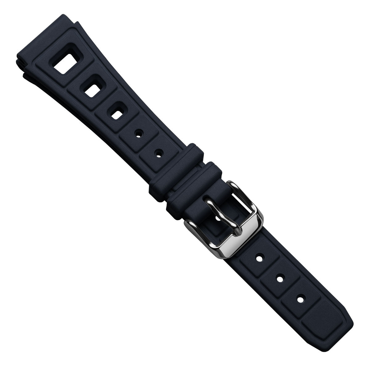 Sports 295 Vintage Rubber Watch Strap - Ocean Blue