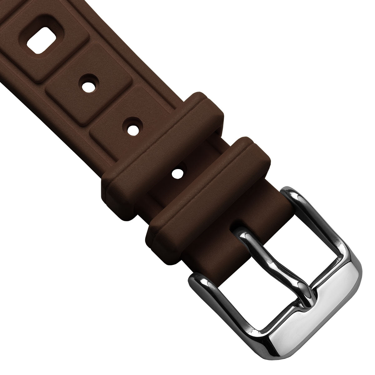 Sports 295 Vintage Rubber Watch Strap - Harbour Brown