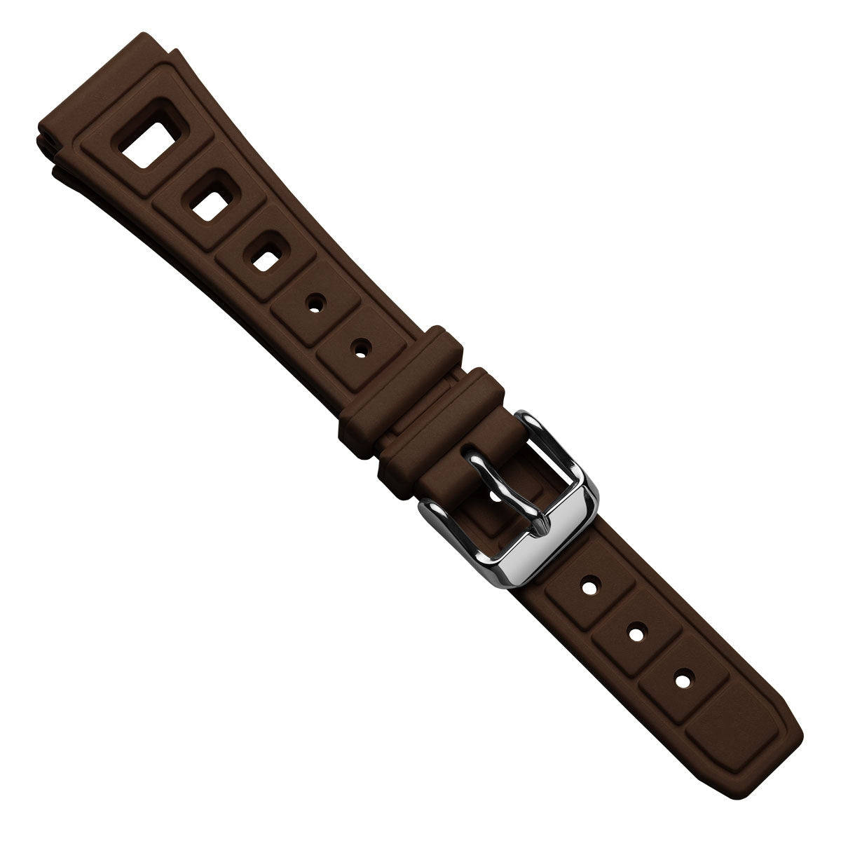 Sports 295 Vintage Rubber Watch Strap - Harbour Brown